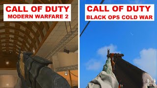 Call of Duty Black Ops Cold War vs Call of Duty Modern Warfare 2 - Weapon Comparison