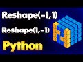 Reshape -1, 1 and Reshape 1, -1 in Python NumPy | Module NumPy Tutorial - Part 07