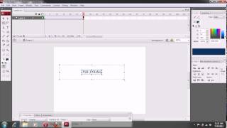 How to make animation text in Adobe Flash