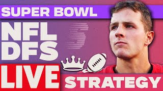 NFL DFS First Look Super Bowl 58 | NFL DFS Strategy for Chiefs vs 49ers