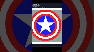 Python Turtle | Draw Captain America Shield using Python Turtle| #python #coding #shorts