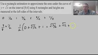 Left hand rectangular approximation method