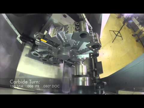Cnc Lathe Sl 25 625 Inconel Youtube