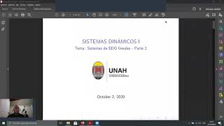SISTEMAS DINÁMICOS I - UNAH - CLASE 4