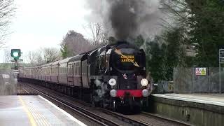 34046 Braunton at Thannington and Martin Mill 4 March 2023