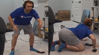 Mizkif shows chat what wrestling is like