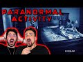 Easily scared man-babies watch *PARANORMAL ACTIVITY*