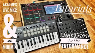 AKAI MPC Live MK2 Tutorial - Using Midi Learn to Program AKAI MidiMix for Live Performance