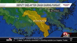 Lafourche Parish Sheriff's deputy killed in crash during pursuit
