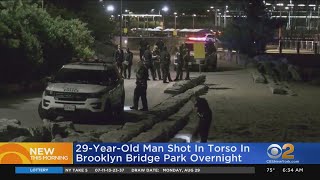 Man struck by stray bullet at Brooklyn Bridge Park