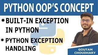 #35 Built-In Exception in Python - Python Tutorial for Beginners