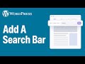 How To Add A Search Bar In Wordpress Menu (Fast & Easy) - 2026 Guide