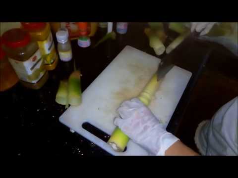 How to cut & prepare bamboo shoots for cooking. How to cut & prepare bamboo shoots for cooking.