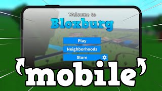 I Tried Building a Bloxburg House on MOBILE...