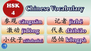 How to use 参观 激动 小伙子 记者 代表 恐怕 in Chinese #hsk4  Lesson 16 #chinesevocabulary #hsk