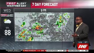 FIRST ALERT WEATHER DAY for storms developing this afternoon, evening