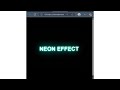 Amazing Neon Text Hover Effect | HTML CSS JS | Mini Project for Beginners