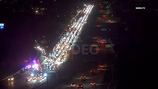 SIG Alert: Freeway Standoff Of Pursuit Suspect Shuts Down Freeway in Bay Terraces