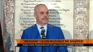 “Meshari i Gjon Buzukut në Shqipëri” - Top Channel Albania - News - Lajme