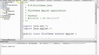Java Applet Example Video 1/10 - JCreator IDE
