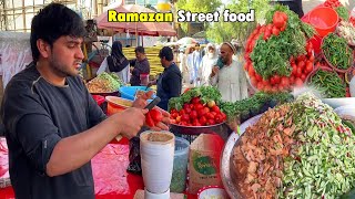 Traditional iftar food in Afghanistan  | Popular street food in Ramadhan | Achar Chaat and muraba