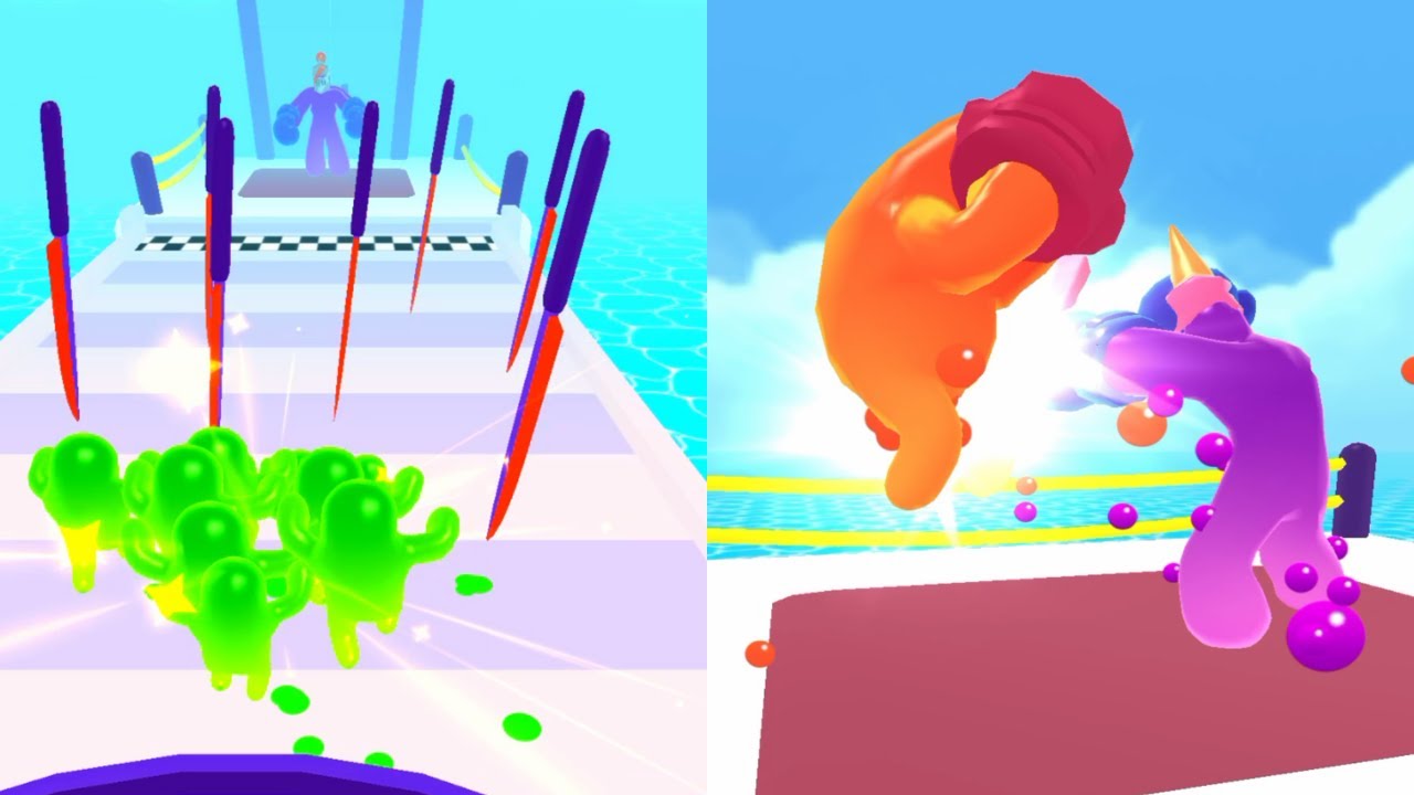 Jelly Raid Join Blob Clash 3d Level Up Jelly Blob Run Asmr