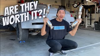 350z Test Pipe Install and Review!