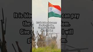 Freedom is not given, it is taken🇮🇳🚩 Netaji Subhash Chandra Bose ❤️ #indianarmy #shorts