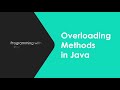 Overloading Methods in Java
