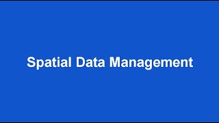 Spatial Data Management