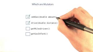 Which Are Mutators? - Intro to Java Programming