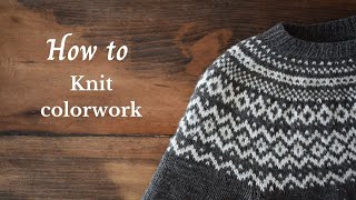 How to knit colorwork