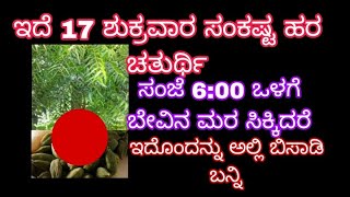 ಸಂಜೆ 6 ಒಳಗೆ ಬೇವಿನ ಮರ ಸಿಕ್ಕಿದರೆ ಇದೊಂದನ್ನು ಅಲ್ಲಿ ಬಿಸಾಡಿ ಬನ್ನಿ