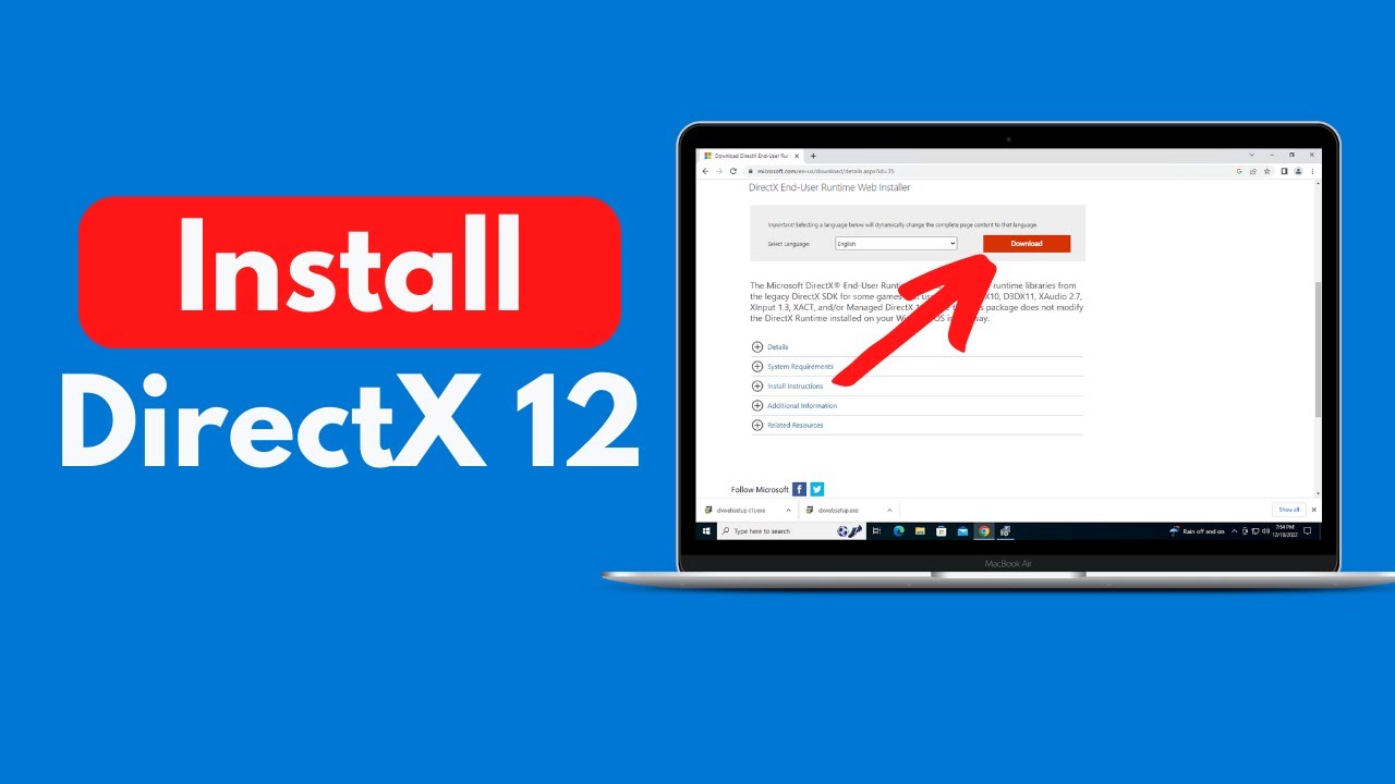 How To Install Directx 12 On Windows 10 (Quick & Easy) - YouTube