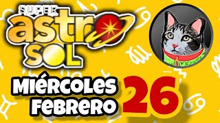 Resultado SUPER ASTRO SOL Miercoles 26 de Febrero de 2025