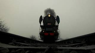 Camera Under Steam Train High Speed