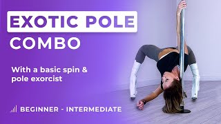 Exotic Pole Tutorial 💜 | Beginner Intermediate Exotic Pole tutorial with basic spin & pole exorcist🔥