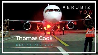 Marshaling in a Thomas Cook Boeing 757-200