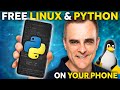 Linux and Python on your phone for free in 2 minutes // iPhone or Android
