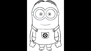 minions drawing |How To Draw A Minion| How to Draw Minion step by step easy |Minions|Creative work