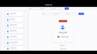 React Contact List | Skill Test | Coding Ninja