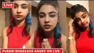 Purabi Bhargava Live video Purabi Going Angry On Live Reply To Hatter s Badly Gone Viral Abuse