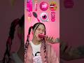 Random Pink Food ASMR Mukbang 😘😜🩷👄 flowe#pinkfood #asmr #mukbang #viral #shorts