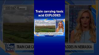 Train carrying toxic acid exploded in Nebraska, prompting evacuations #shorts