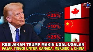 SERANGAN BALIK MENGARAH KE AMERIKA SERIKAT! Kebijakan Ekonomi Trump Dibalas China, Kanada, \u0026 Meksiko