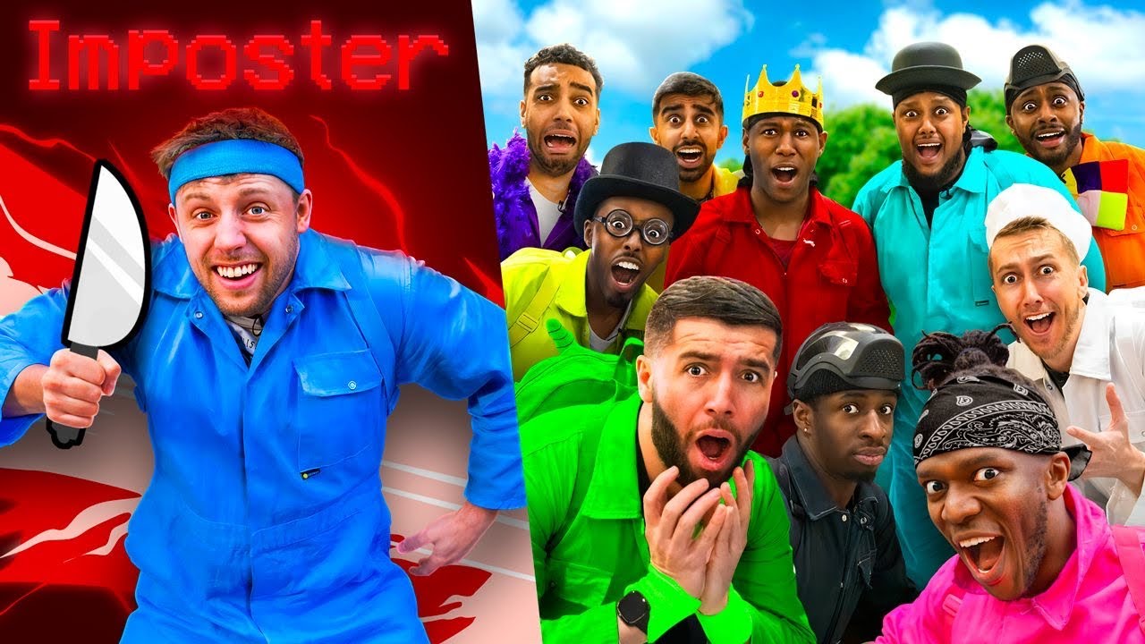 Sidemen vs beta squad among us in real life. 