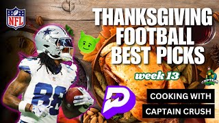 NFL PrizePicks Today | Best 5 Picks | ThanksGiving | 11/28/2024 |  Week 13, can CeeDee Lamb Cash?