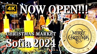 Have you seen SOFIA this dazzling? 🎄 Bulgarian CHRISTMAS MARKET 2024 🎄 4K 60fps NIGHT walking tour 🎄