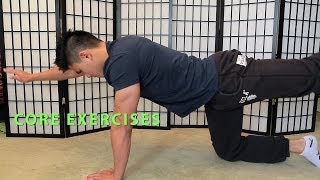 Sore back exercises : Core Exercises