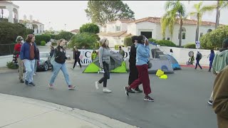 UC Grad students protest outside home of Chair of Regents